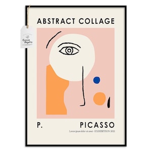 Modern Exhibition Poster, PRINTABLE ART, modern museum poster, abstract exhibition, museum printable