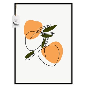 Abstract Peaches Print, PRINTABLE ART
