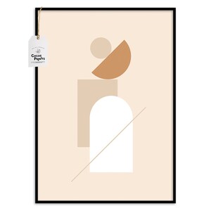 Geometric Minimalist Print, PRINTABLE ART, Geometric Art, Earth Tones Art, minimalist print set