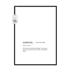 Eunoia Word Definition Print