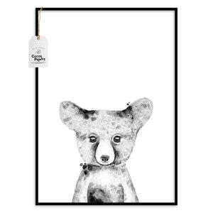 Baby bear print, Animal wall art, PRINTABLE art, Animal print, Baby bear print, Nursery decor, Photos, Baby animals