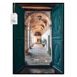 Moroccan Door Print | Boho Architecture Poster | Islamic Decor Wall Art | Printable Moroccan Photography | Cultural Home Decor