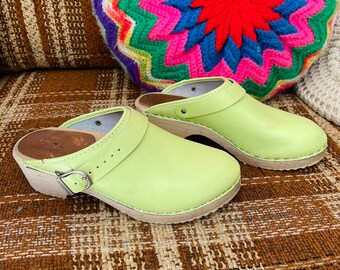 Lime green clogs Clearance