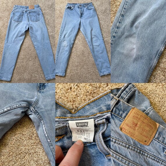 Vintage Levis 551 Medium Light Wash Jeans - image 4