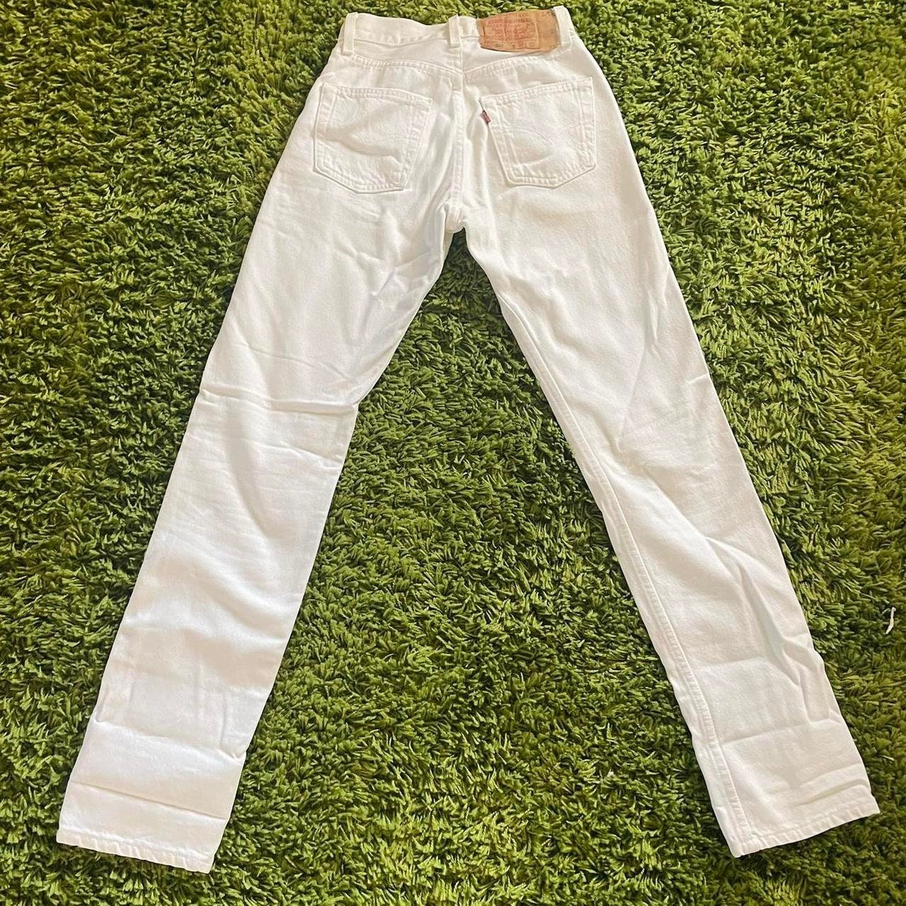 Vintage White Levis 501s Button Fly USA Made Size 23 - Etsy