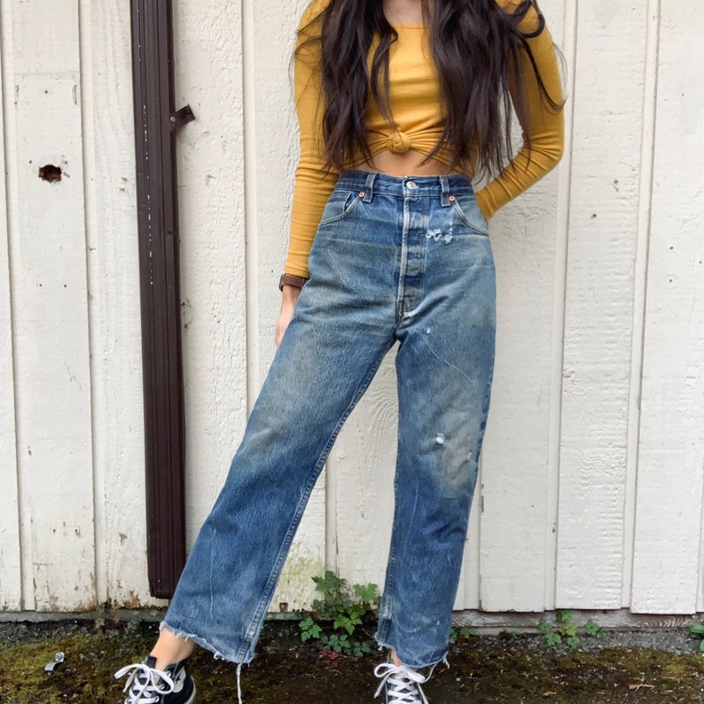 Vintage Distressed Levi\u2019s 501s USA