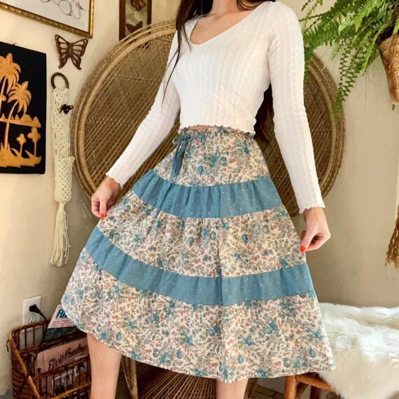 Vintage 70s Prairie Skirt