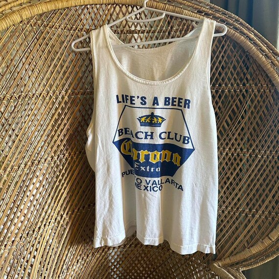 Vintage Corona Life’s a Beer Tank Top - image 1