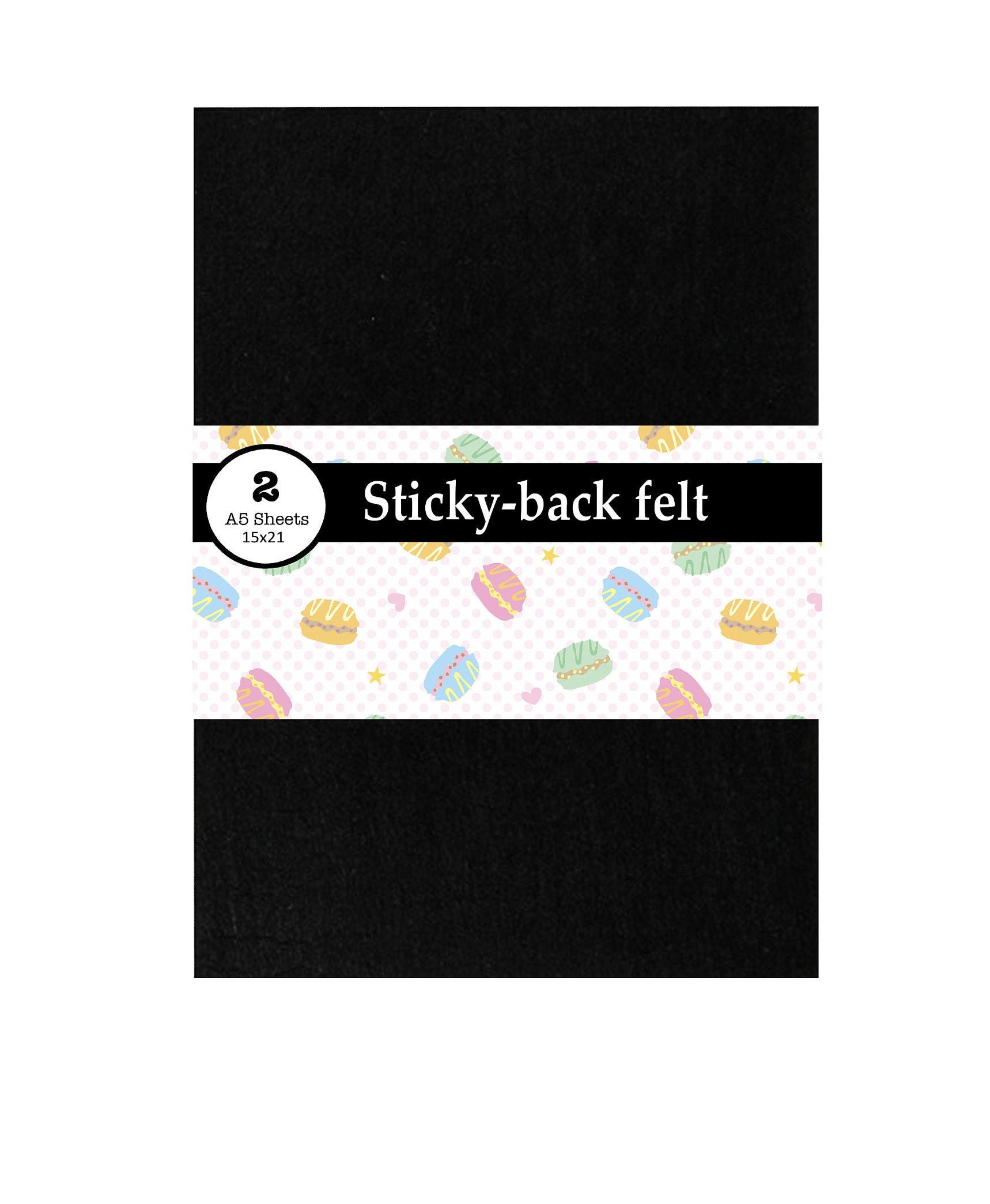 Black Felt Stripping, Adhesive Backed 1.5 Wide x 1.5mm (.059