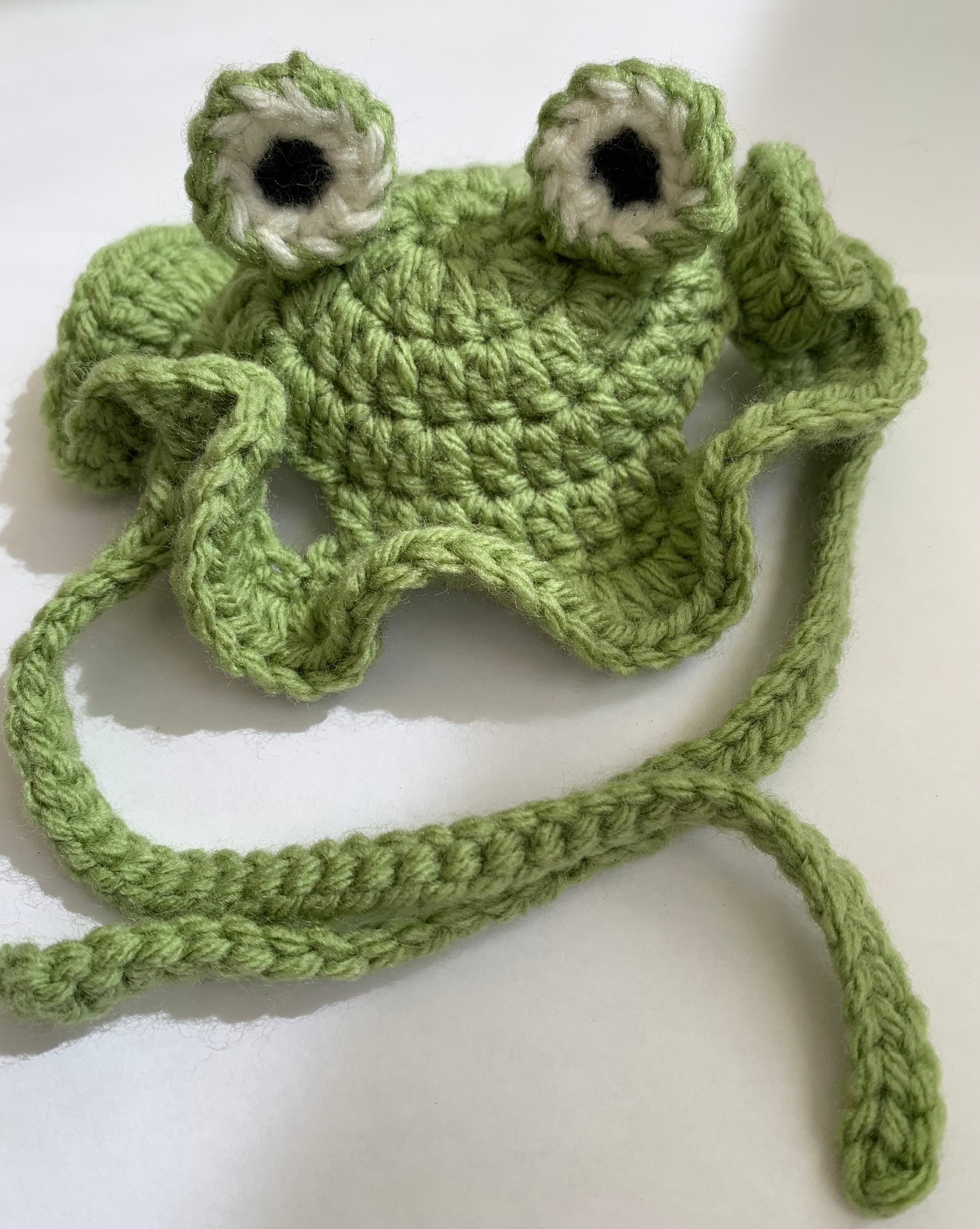 Frog Crochet Cat Hat Handmade Frog Hat for Cat or Dog Etsy Canada