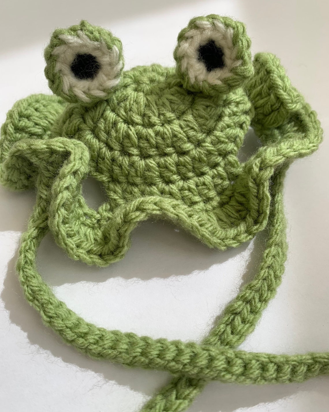 Frog Crochet Cat Hat Handmade Frog Hat for Cat or Dog Etsy Canada