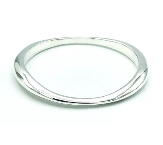 Vintage Solid 925 Sterling Silver Stacker Bangle … - image 2