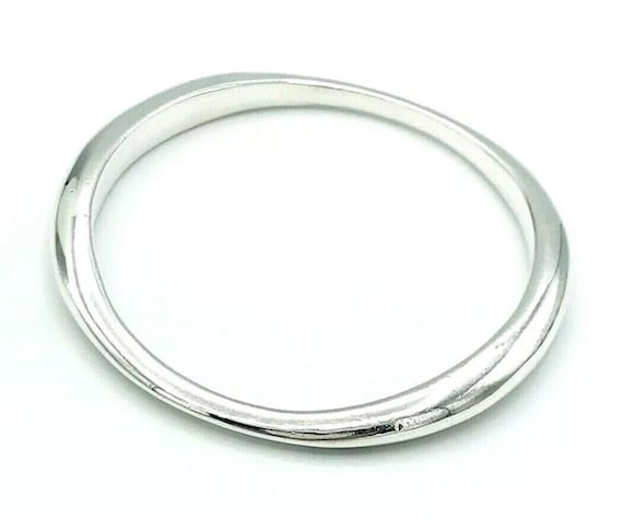 Vintage Solid 925 Sterling Silver Stacker Bangle … - image 5
