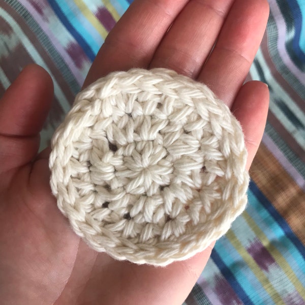 100% Cotton Round Face Scrubbies