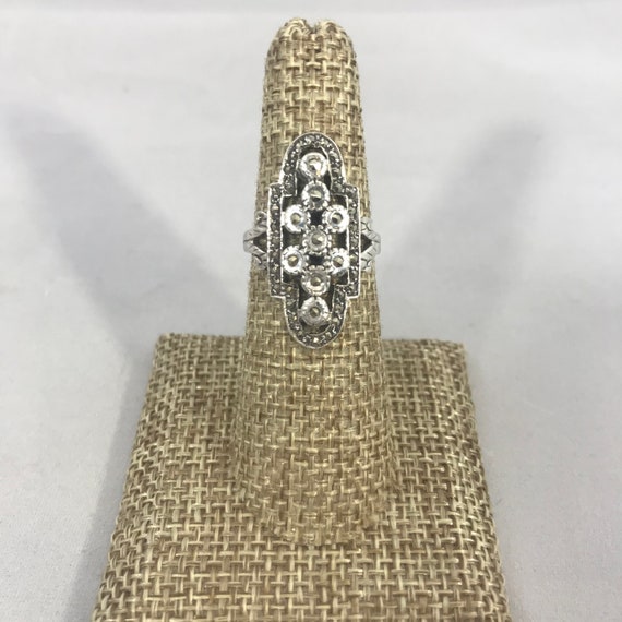 Sterling Silver Art Deco Ring