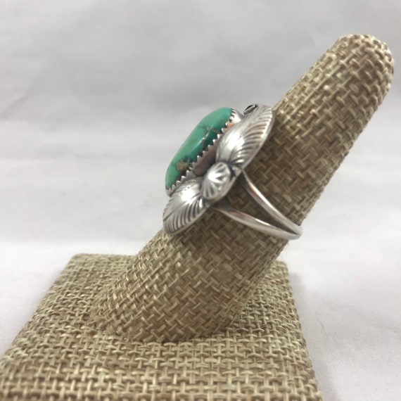 Turquoise and Sterling Silver Ring - image 2