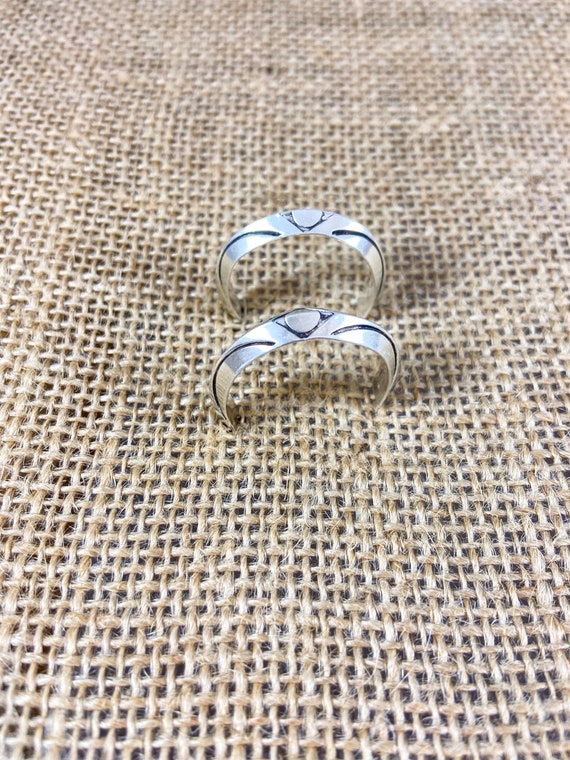 Minimalist Half Hoop Earrings - image 3