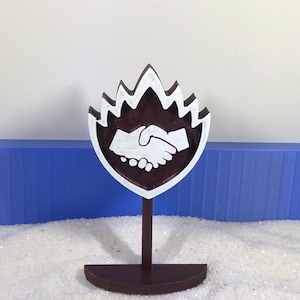 Handshake Sandtray Miniature Sign