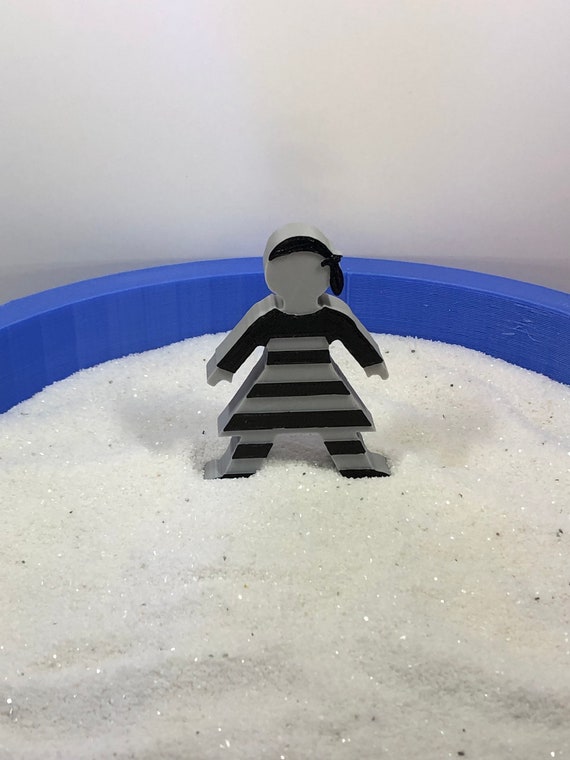Male Prison Inmate  Sandtray Miniature