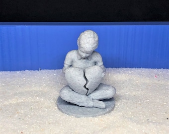 Gebrochenes Herz Miniatur für Sandkasten