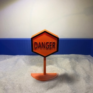 Sandtray Miniature Sign &quot;DANGER&quot;
