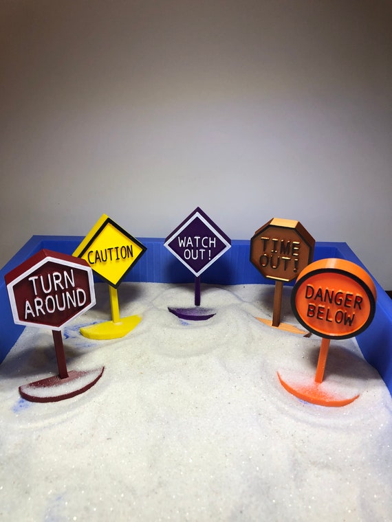 Mini Train Sign Miniatures Sandtray Miniature Sign RAILROAD CROSSING Dolls & Miniatures ...