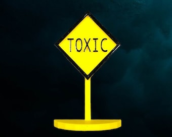 Toxic Sign for Sandtray