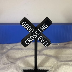 Sandtray Miniature Sign &quot;GOOD / EVIL&quot;