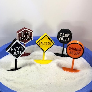 Sandtray Miniature Signs 5 Piece Lot #3