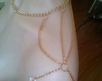 Gold shoulder chain