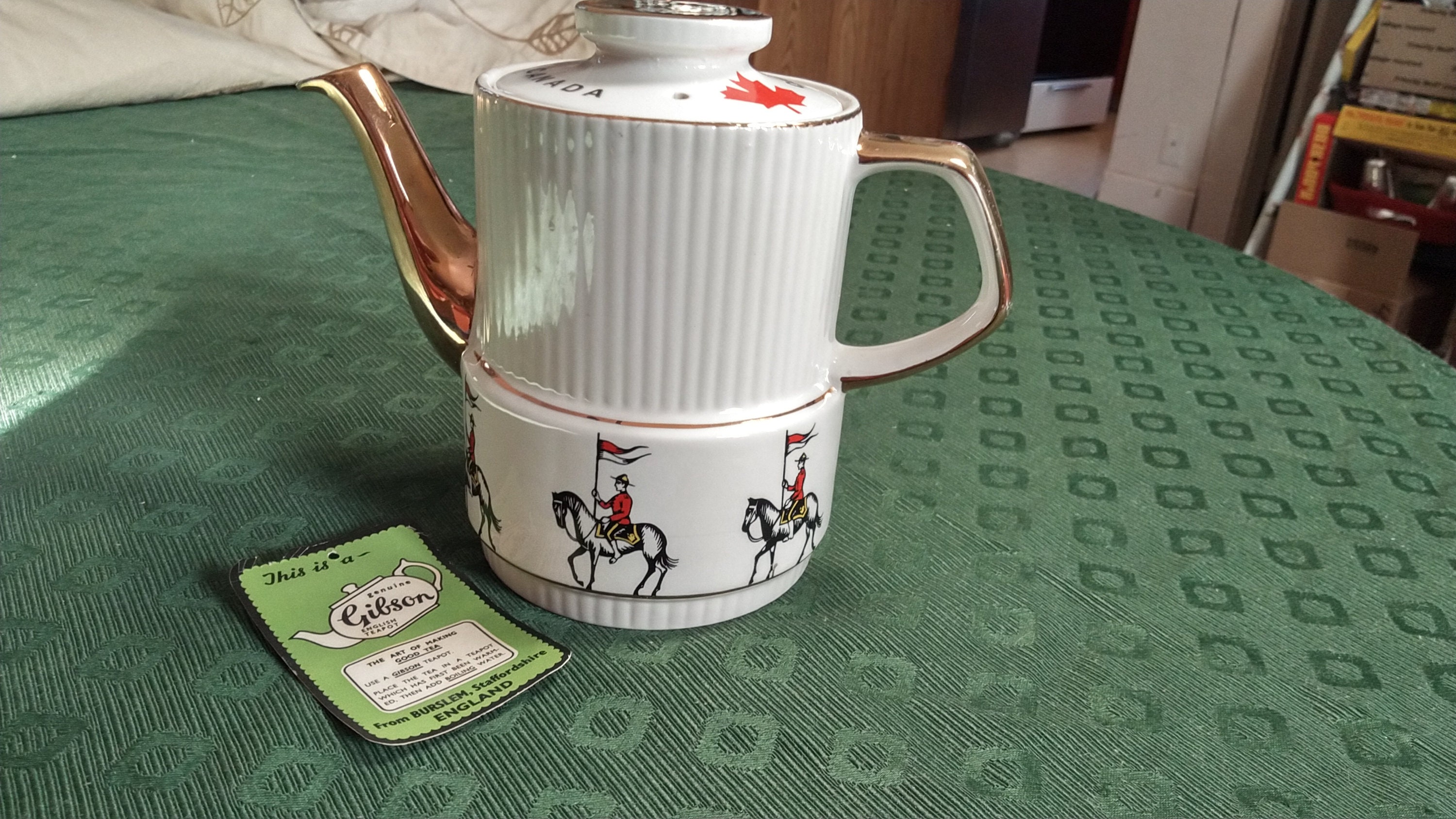 Vintage Canada Teapot Gibson Made in England 6 1/2 Inches Etsy Canada