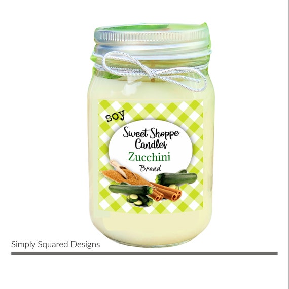 Zucchini Bread Soy Candle 8oz. and 16oz Zucchini Etsy