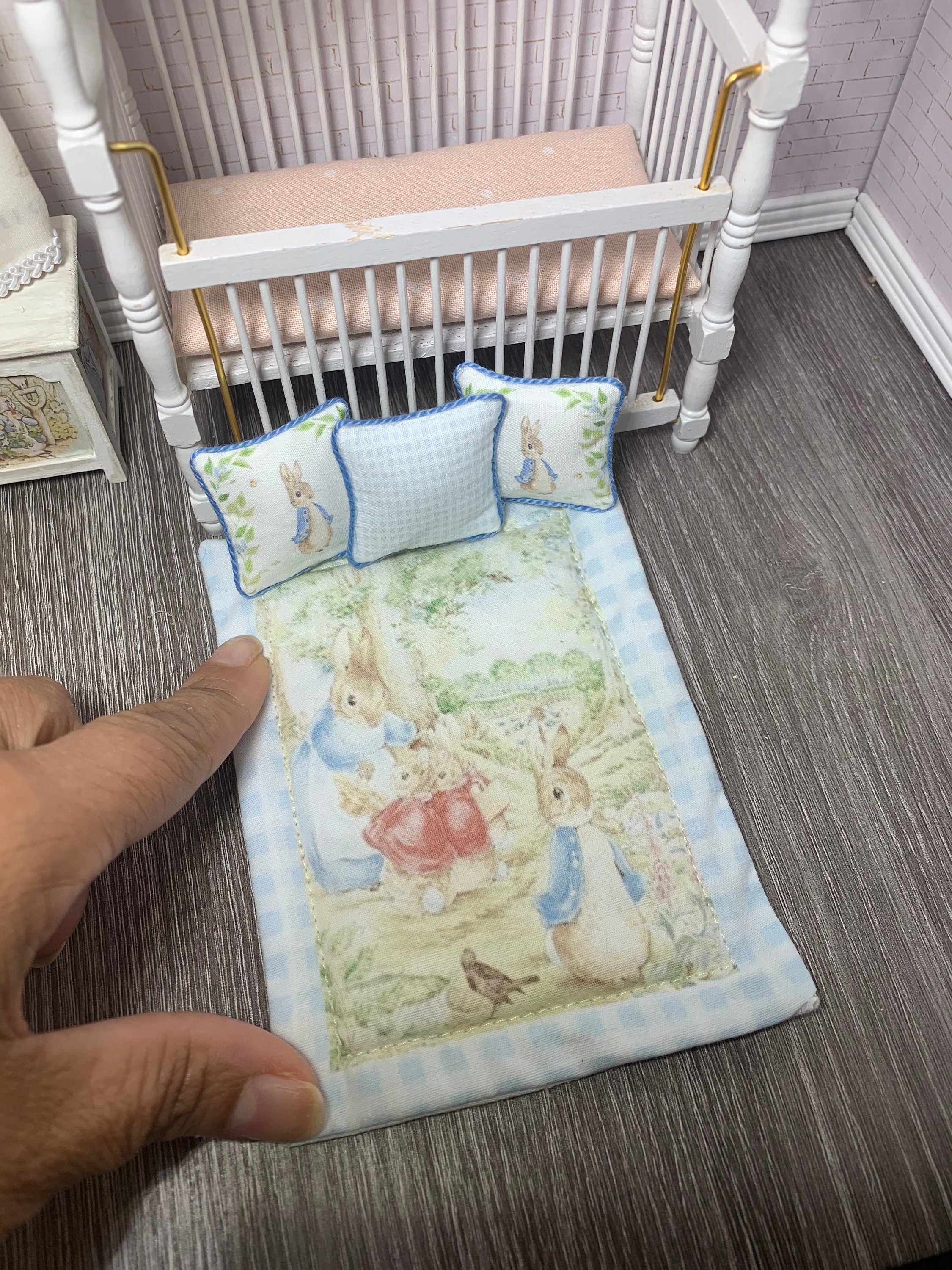 peter rabbit comforter blue
