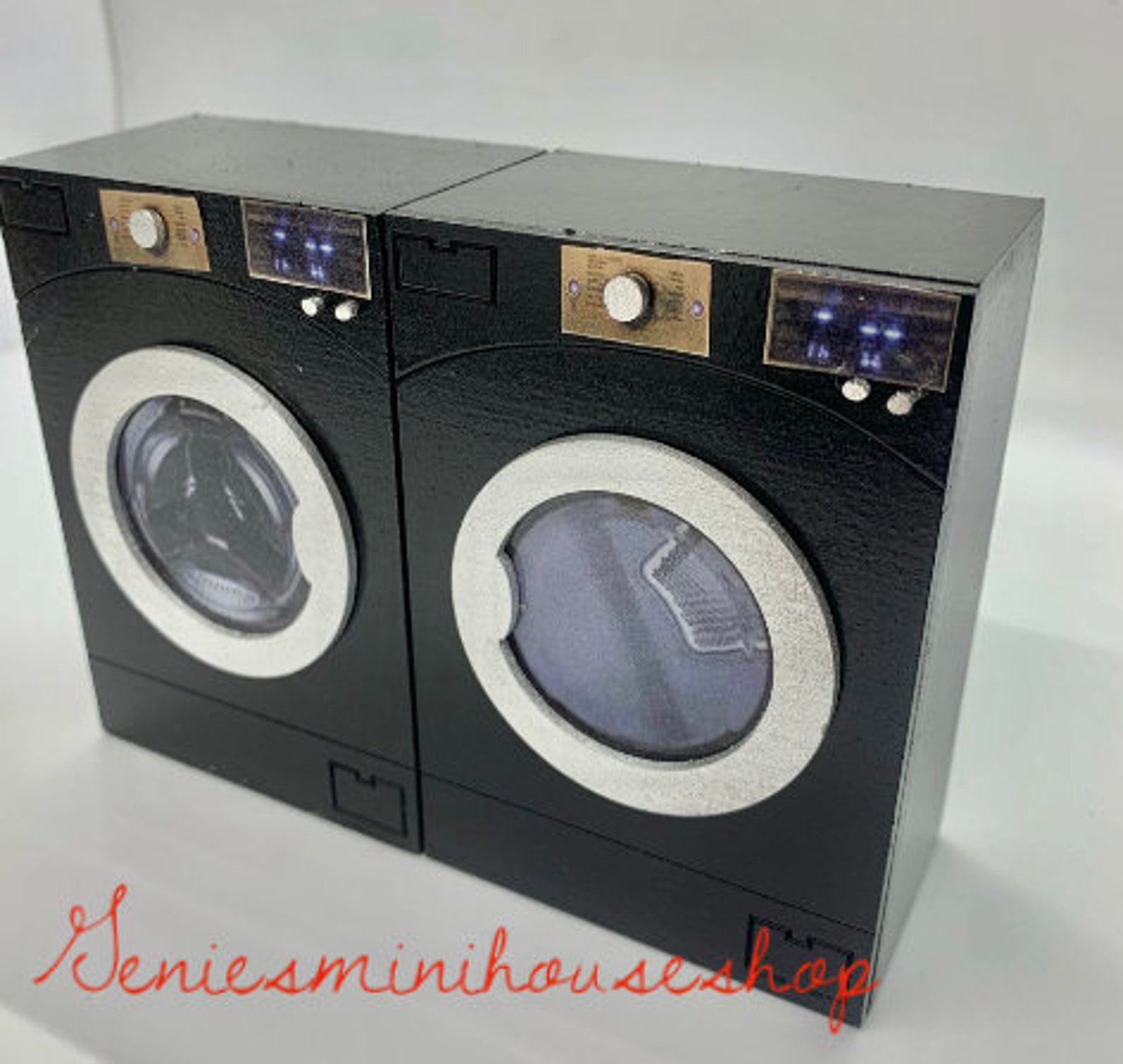 112 scale Miniature Washer and Dryer for dollhouse Etsy