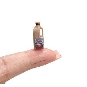 1/12 Scale Dollhouse 1/2 Gallon of Chocolate Milk