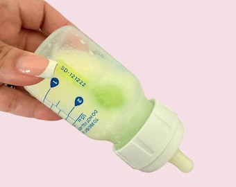 Baby Bottle 2 oz Reborn Formula No Hole Nipple