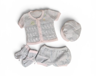 Tiny Blessings Soft Blue Knit Set - Preemie up to 7 lbs