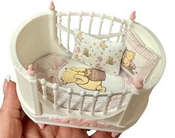 1/12 Scale Miniature Dollhouse Crib