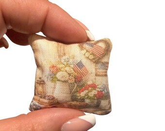 1/12 Scale 4th Of July Dollhouse Pillow