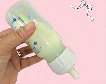 Baby Bottle 4 oz Reborn Formula No Hole Nipple