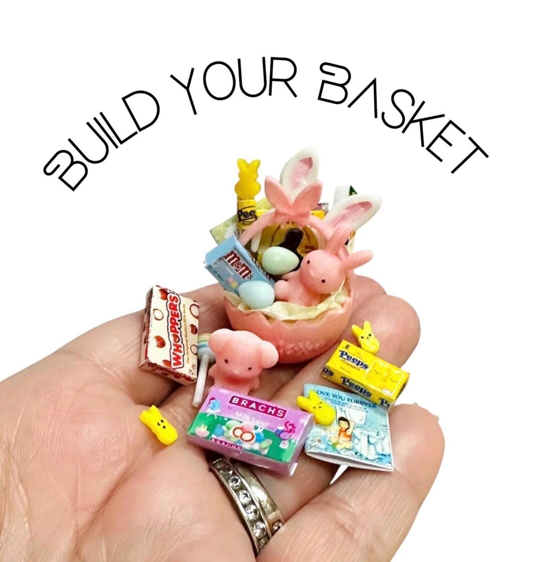 1/12 Scale Build Your Easter Basket for Dollhouse - Etsy