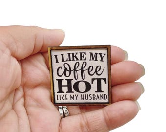 1:12 Scale Miniature Coffee Sign for dollhouse gift