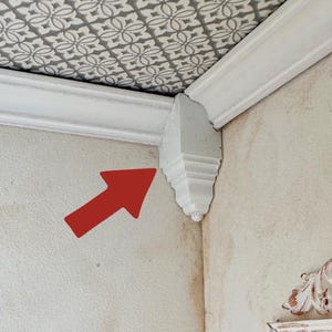 1/12 Scale Dollhouse Inside Corner Block 2 pc for molding