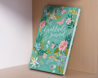 Personalisiertes Dankbarkeits-Tagebuch - MADE IN USA | Selbst-Erkundung-Tagebuch, Notizbuch, Planer, dankbar, glückliches positives Journal