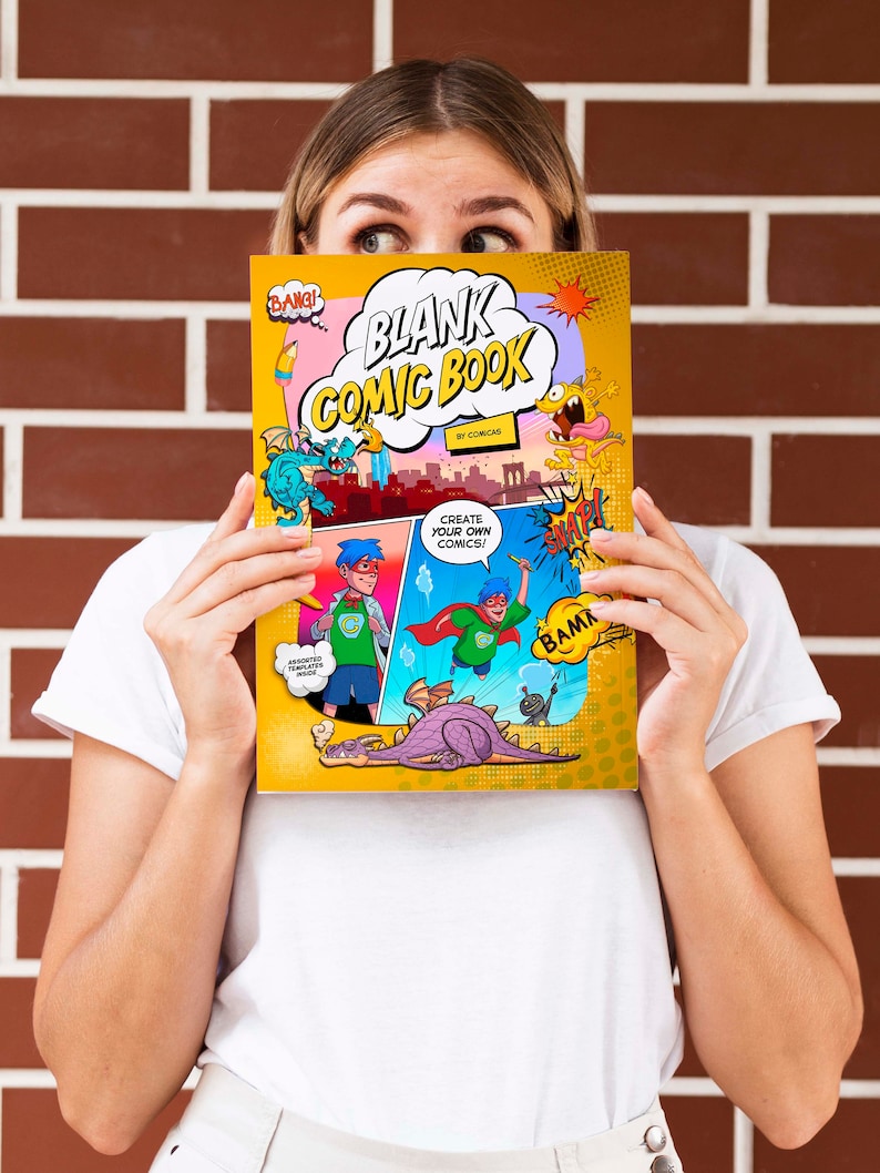 Comic Sketchbook Blank Comic Book with Comic Art Tutorials | Etsy