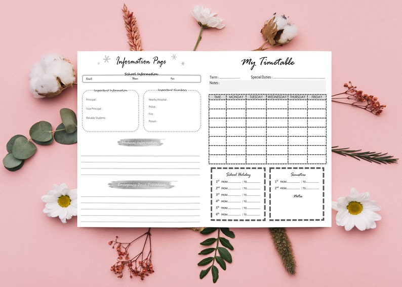 Teacher Planner 20232024 Homeschool Planner Lesson Etsy UK