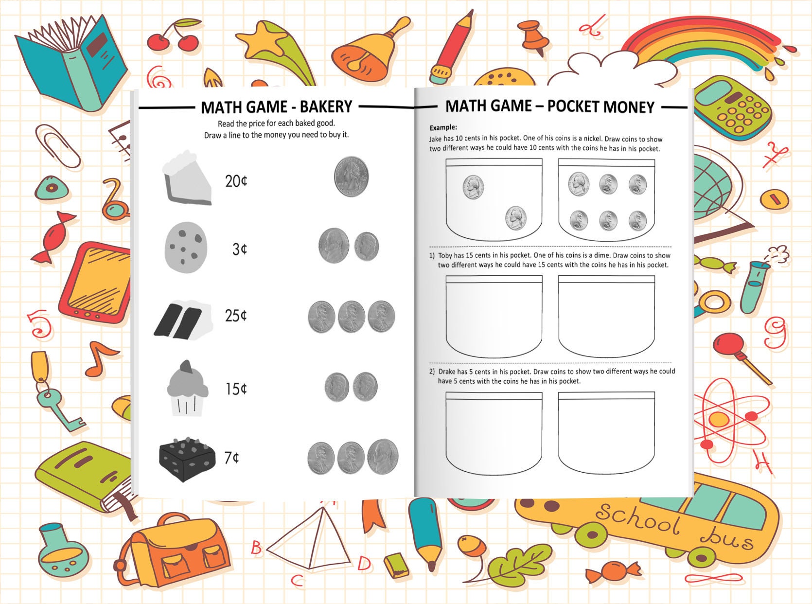 Printable A4 TWO SETS Preschool Kindergarten Math Workbook | Etsy