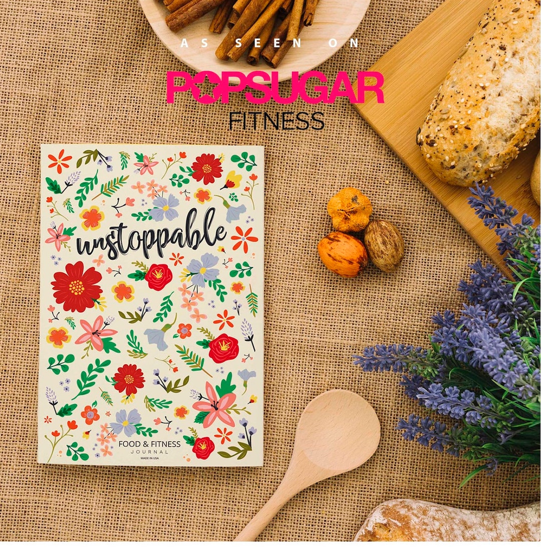 Floral Food and Fitness Journal | Meal and Workout Planner - Etsy