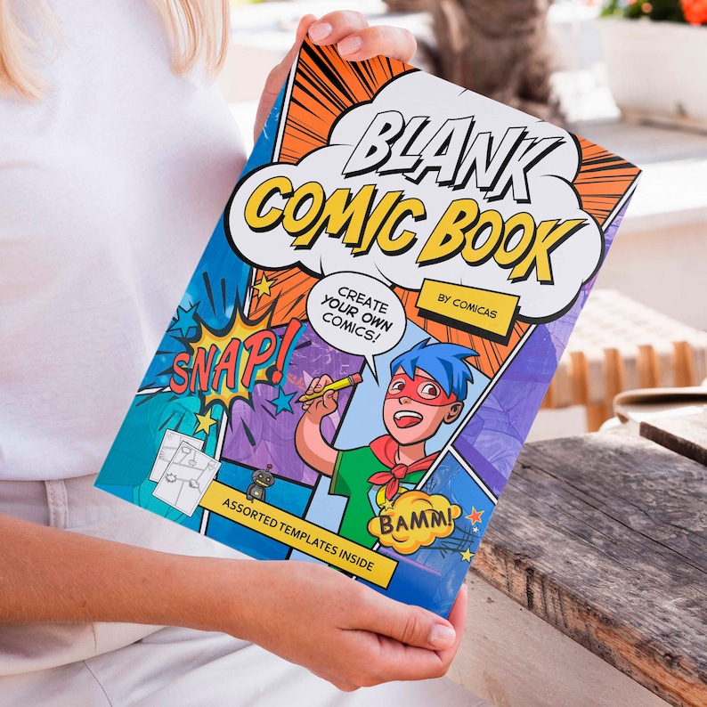 Comic Sketchbook Blank Comic Book with Comic Art Tutorials | Etsy