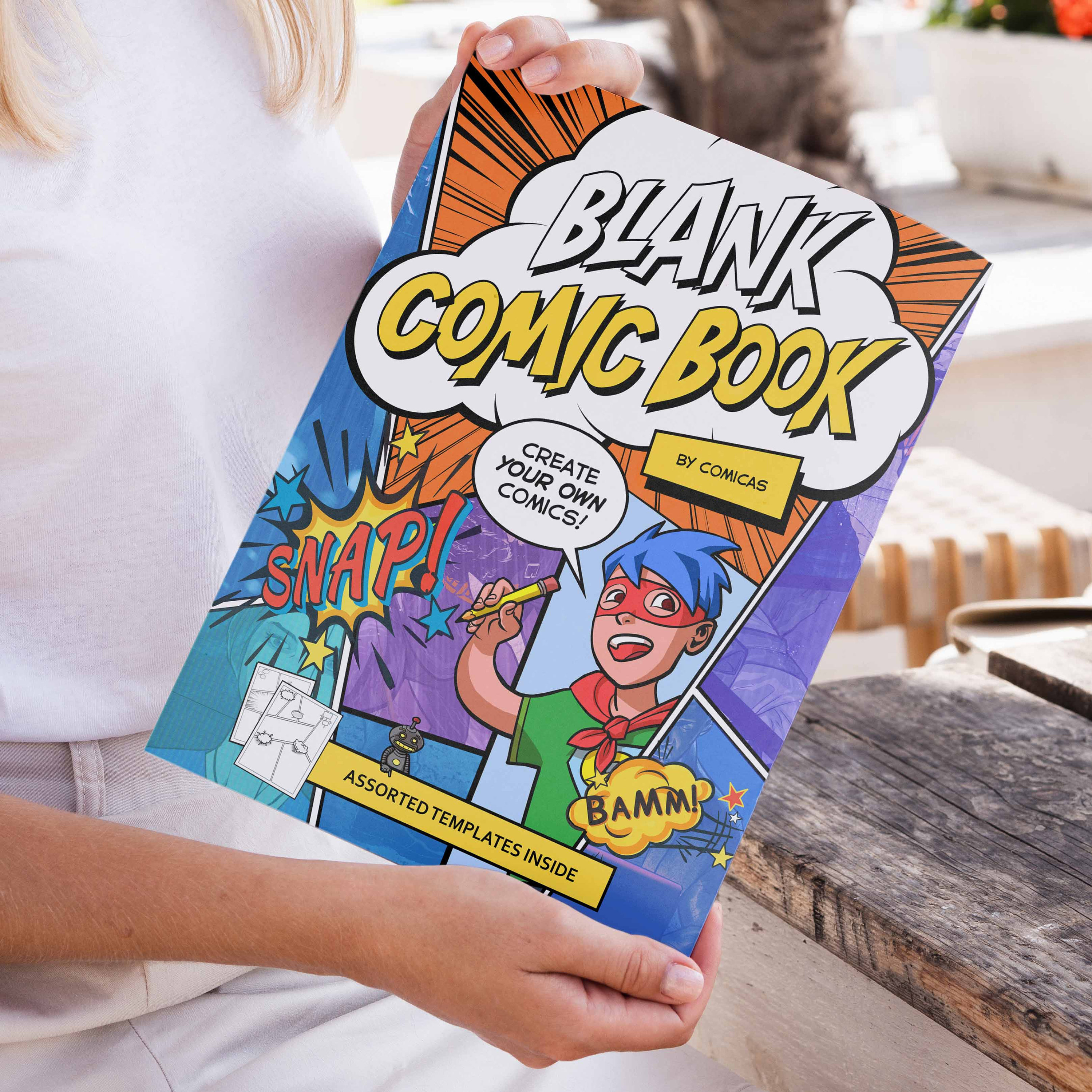Blank Comic Book (Blank Books for Kids to Write Stories) by Christian Art  Designs  A Large Notebook, Sketchbook for Kids and Adults, Art Books for  Kids, Journal Draw Comics 8.5 X